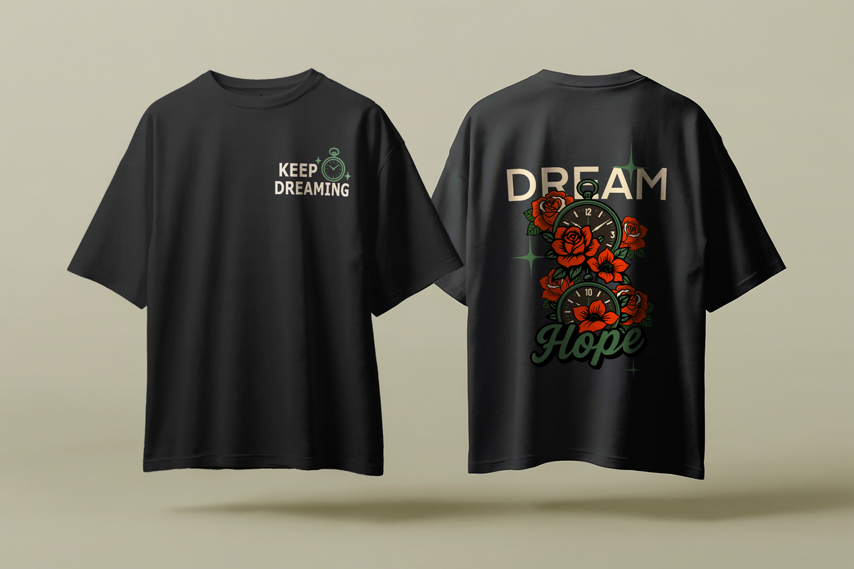 Dream & Hope Oversized Tee – Lavender
