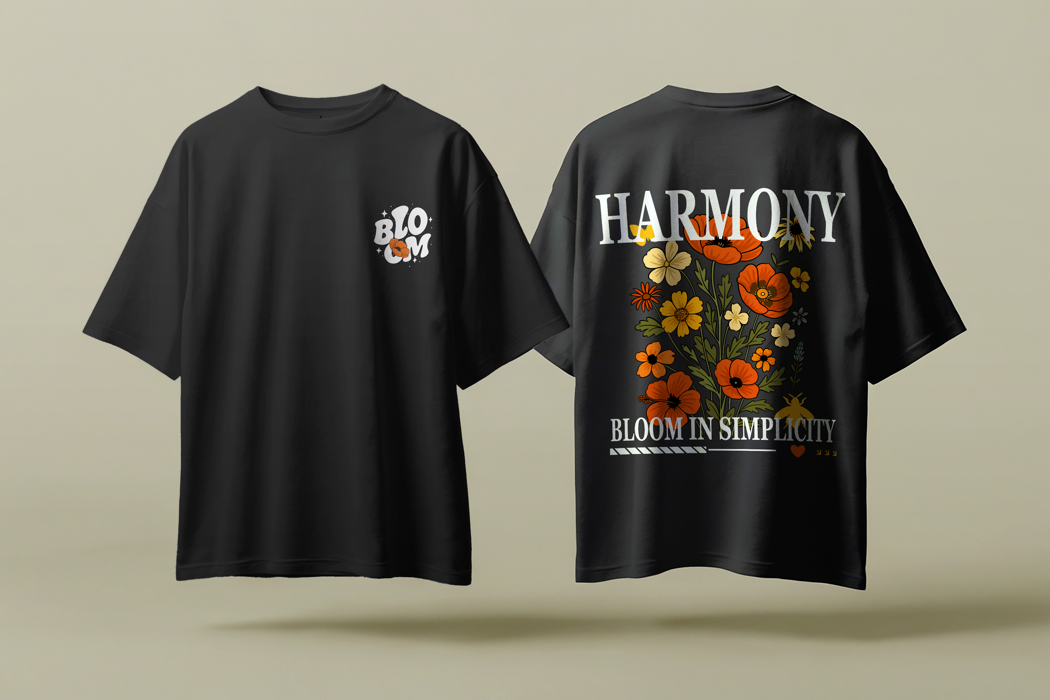 Bloom in Simplicity Oversized Tee